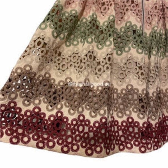 ALICE  +  OLIVIA NWT Joyce Party Dress Lace Metallic - Picture 6 of 6